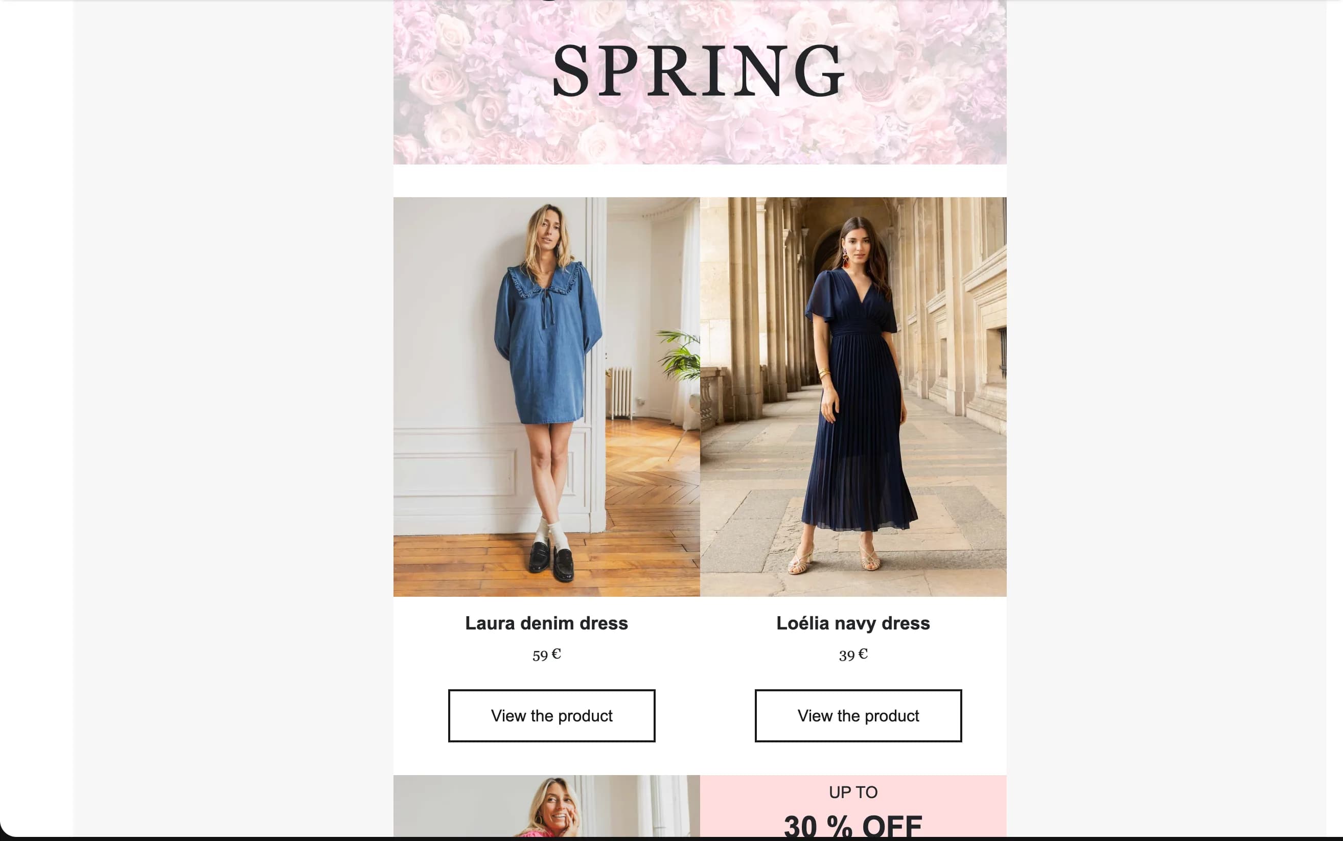 Page produit sans PlayShorts