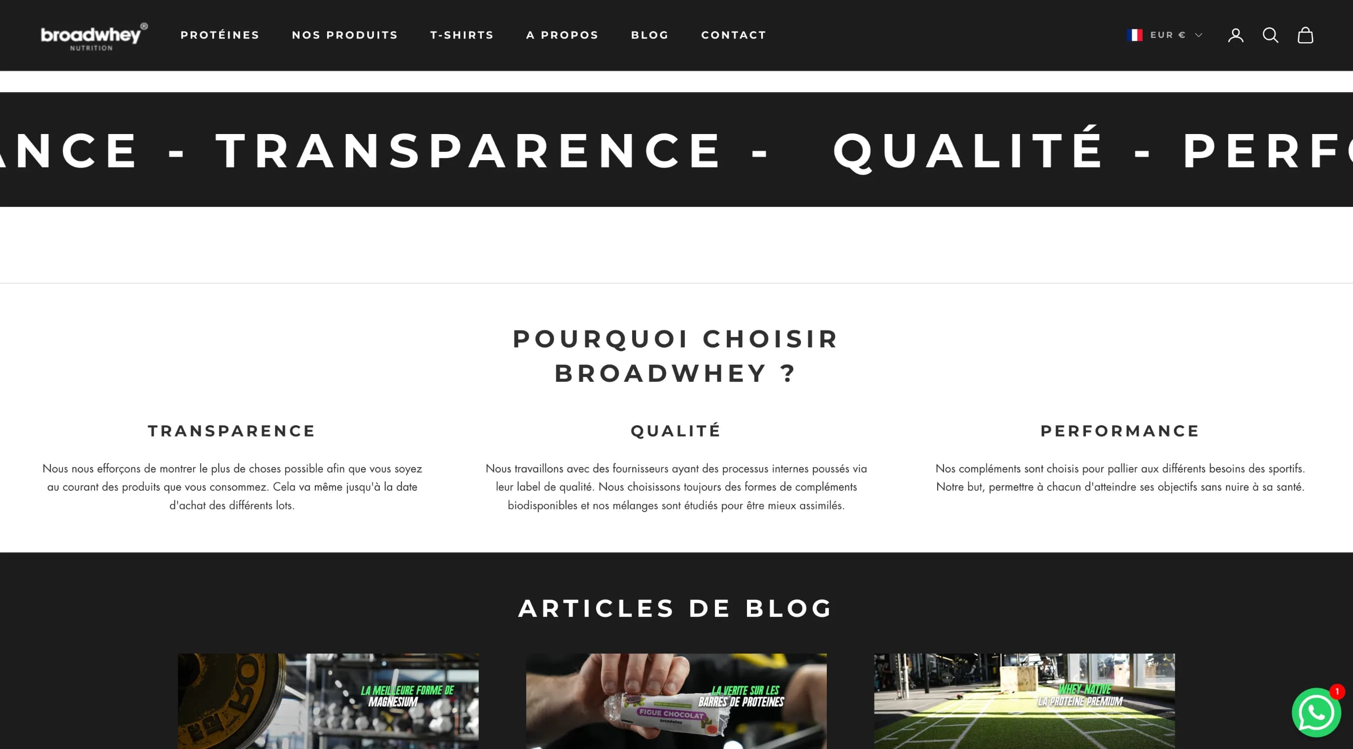 Page produit sans PlayShorts