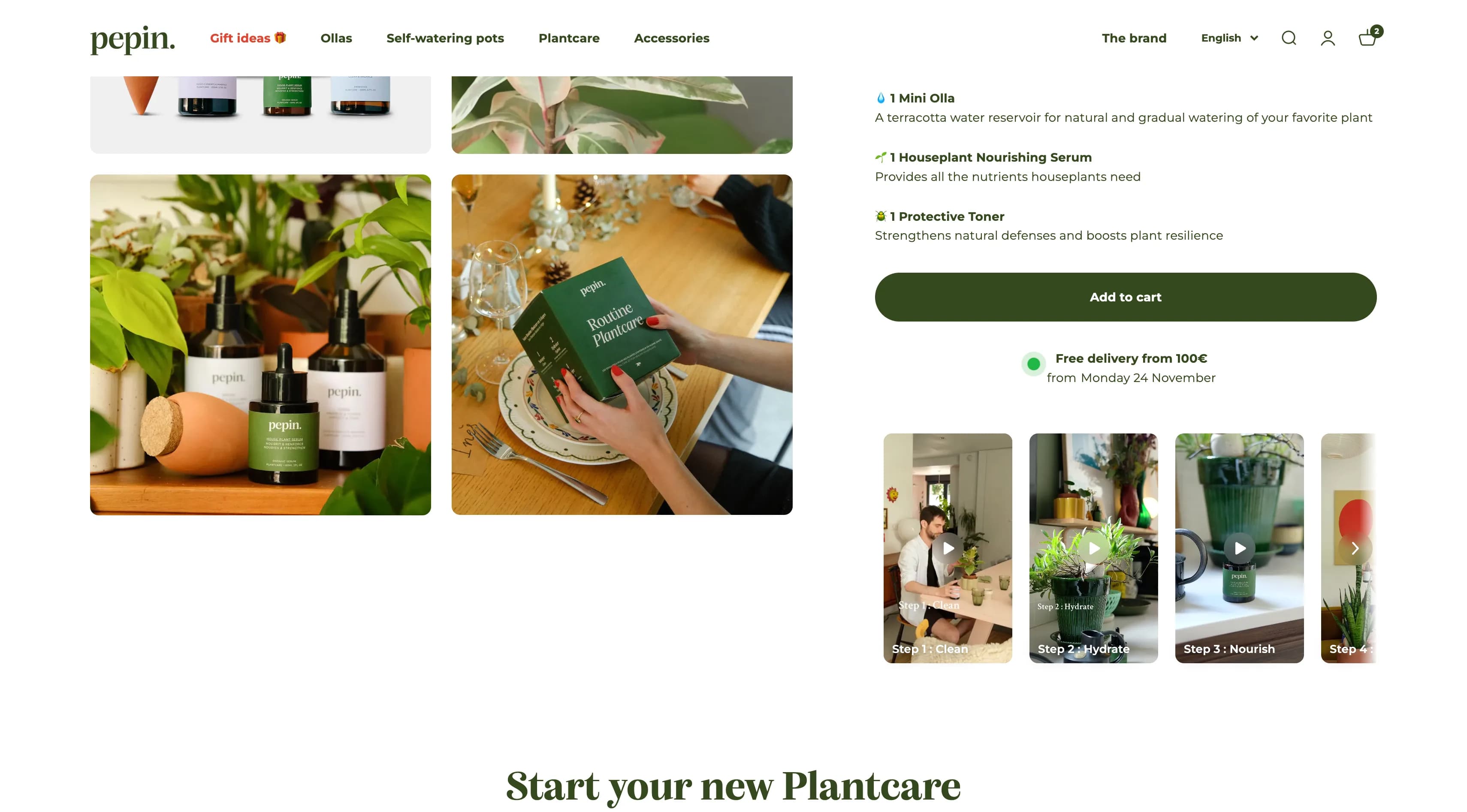 Page produit avec PlayShorts